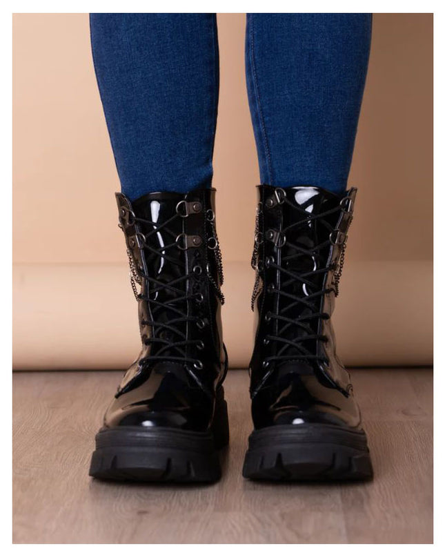 Botas Kansas - Negro Charol