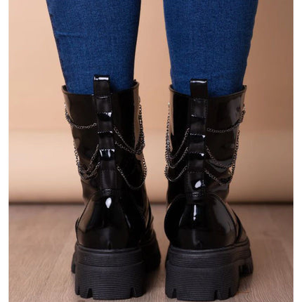 Botas Mujer Kansas - Negro Charol