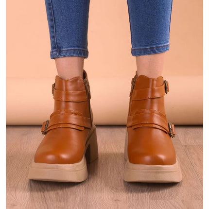 Botas Mujer Naha - Camel