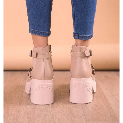 Botas Mujer Naha - Hueso