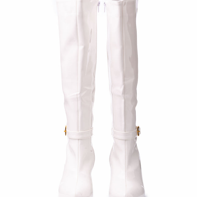 Botas Mujer Samalut - Blanco Charol