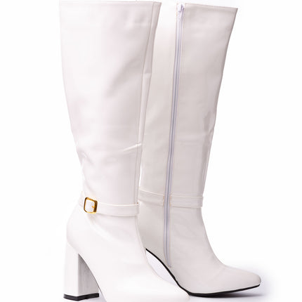 Botas Mujer Samalut - Blanco Charol