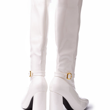 Botas Mujer Samalut - Blanco Charol