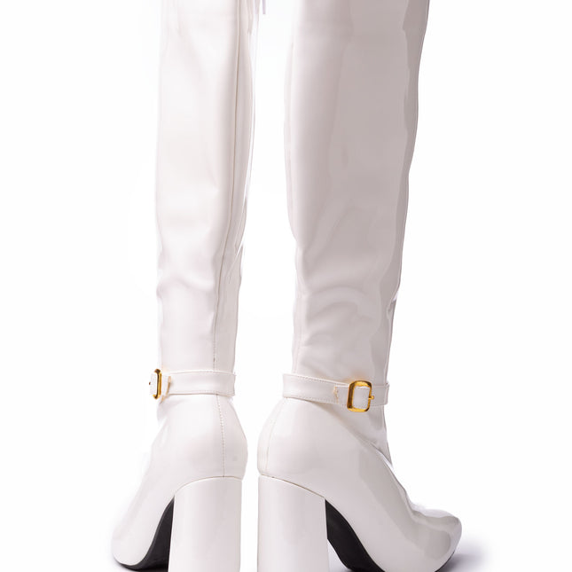 Botas Mujer Samalut - Blanco Charol