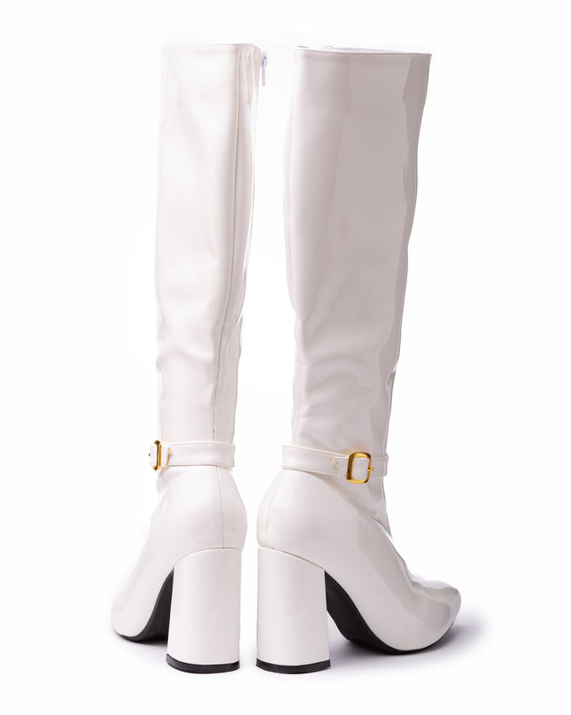 Botas Samalut - Blanco Charol