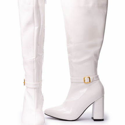 Botas Mujer Samalut - Blanco Charol