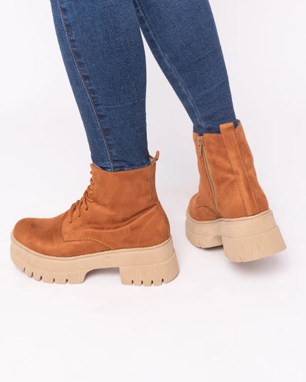 Botas San Lorenzo  - Camel Gamuza
