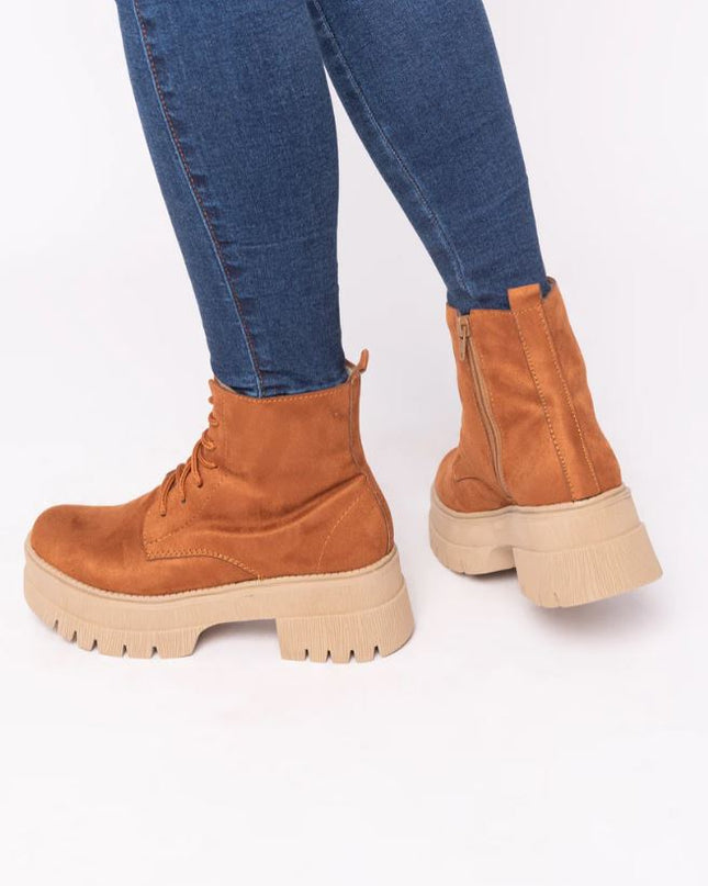 Botas San Lorenzo  - Camel Gamuza