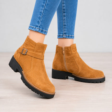 Botas Mujer Side - Camel