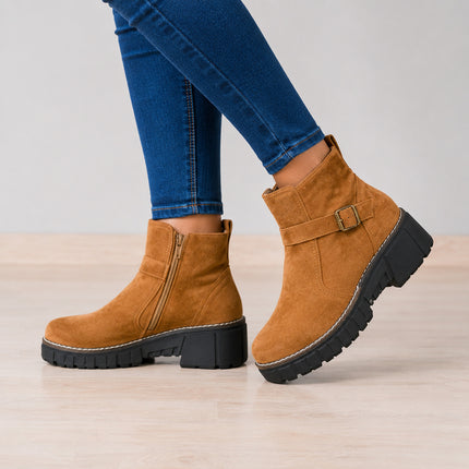 Botas Mujer Side - Camel
