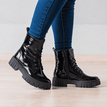 Botas  Mujer Tavai - Negro Charol