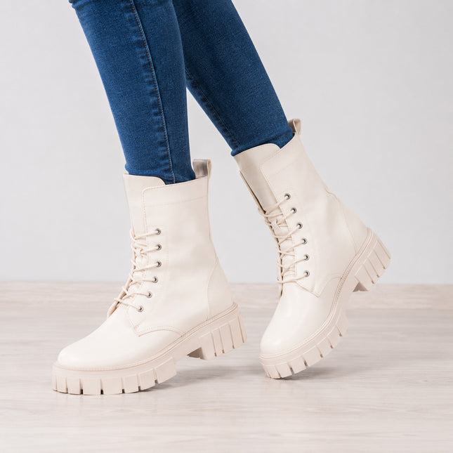 Botas Mujer Tavai  - Nude
