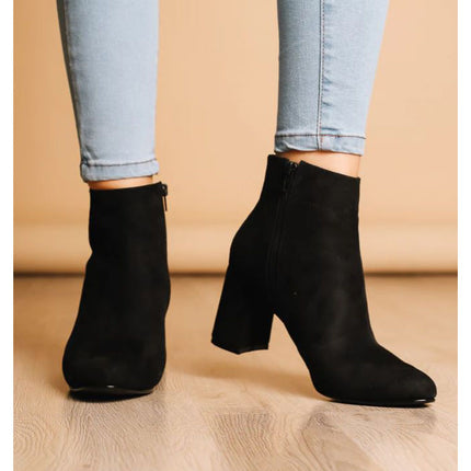 Botas Mujer Texas - Negro Gamuza