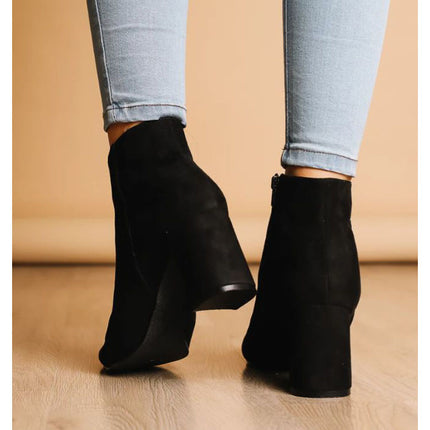Botas Mujer Texas - Negro Gamuza