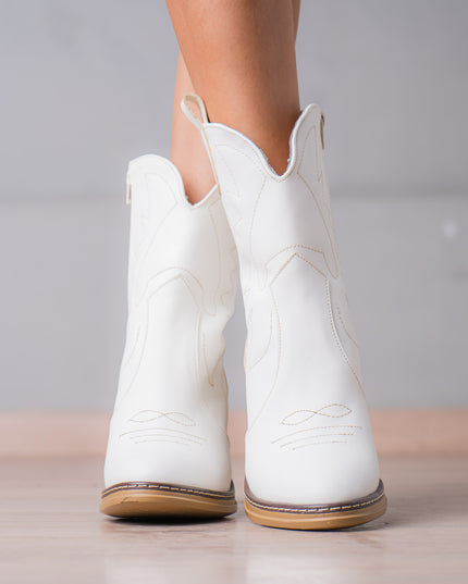 Botas Mujer Vaqueras - Blanco
