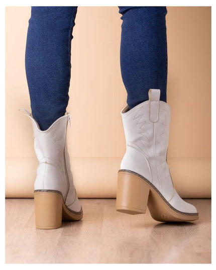 Botas Vaqueras - Hueso