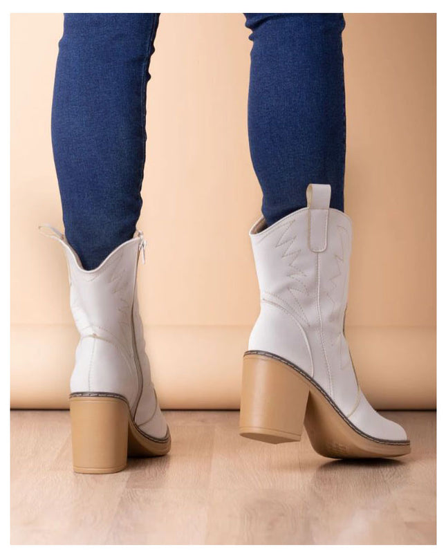 Botas Vaqueras - Hueso