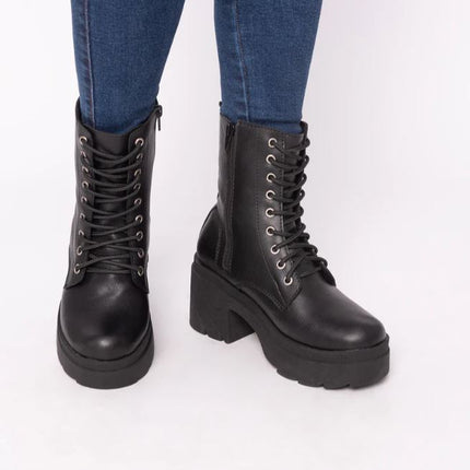 Botas Mujer Villeta  - Negro Cuero