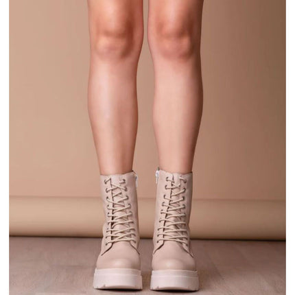 Botas Mujer Villeta - Nude Cuero