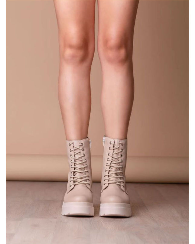 Botas Villeta - Nude Cuero