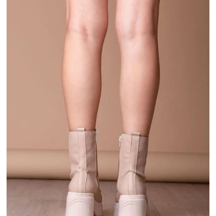 Botas Mujer Villeta - Nude Cuero