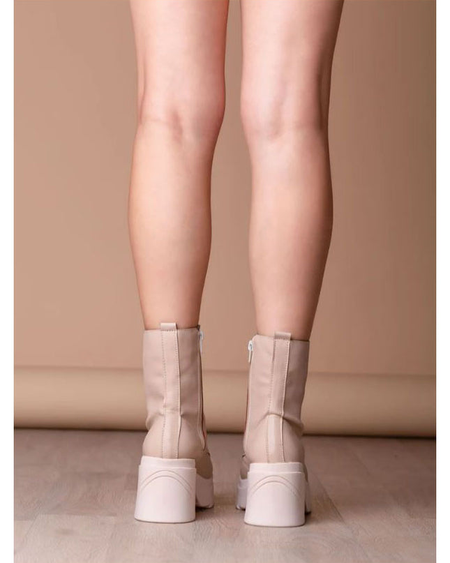 Botas Villeta - Nude Cuero