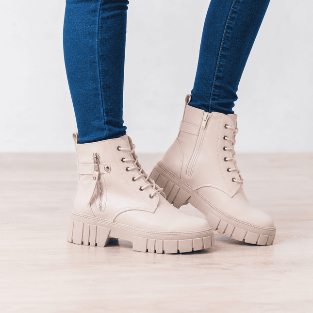 Botas Mujer Ypane - Nude