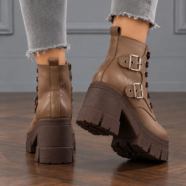 Botas Mujer Bardo - Marron Claro