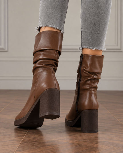 Botas Mujer Chunny - Marrón Claro