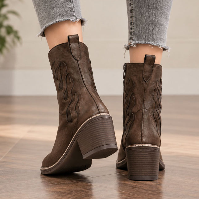 Botas Mujer Famus - Marrón