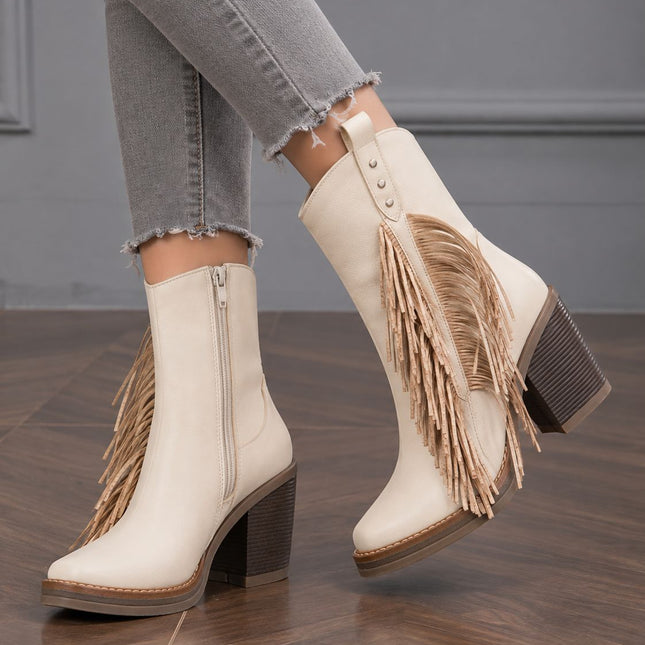 Botas Mujer Maiki - Nude