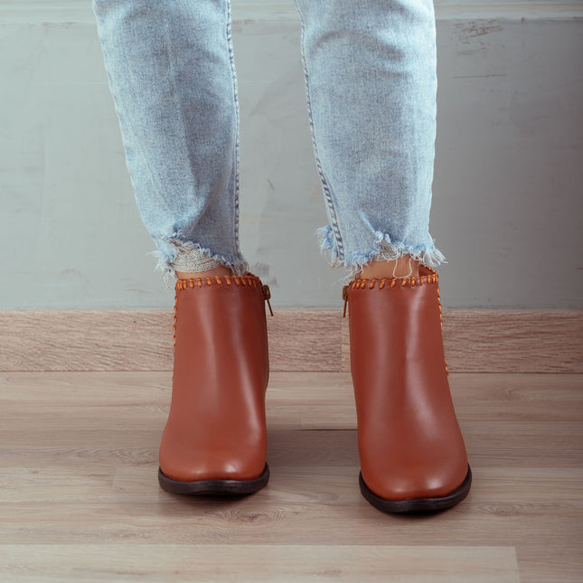 Botines Mujer Albany - Camel