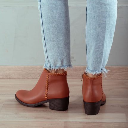Botines Mujer Albany - Camel