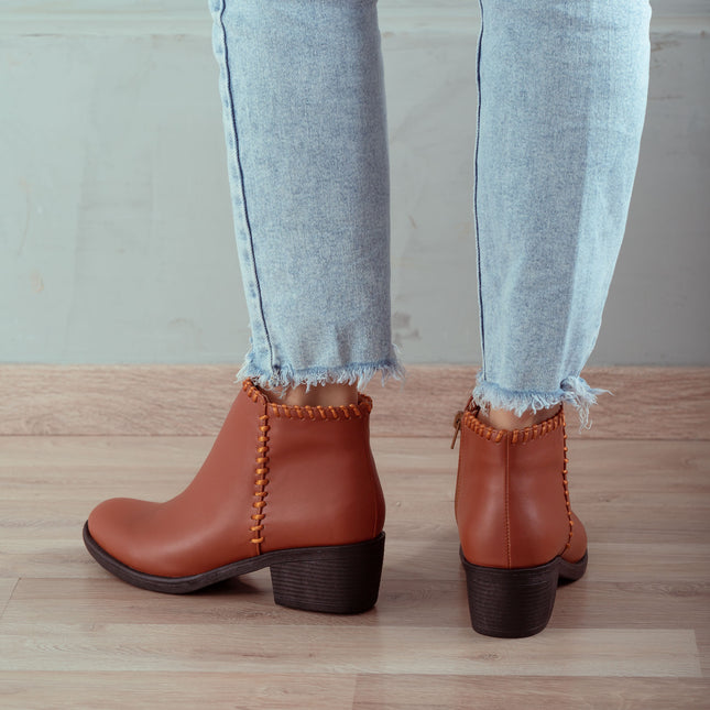 Botines Mujer Albany - Camel