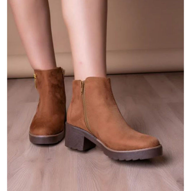 Botines Mujer Bari - Camel