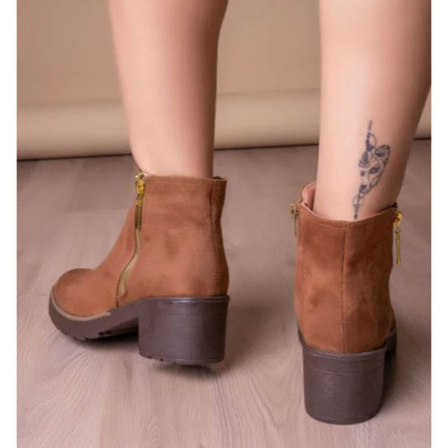 Botines Mujer Bari - Camel