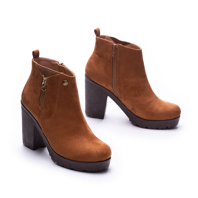 Botas Mujer Belgrado - Camel Gamuza