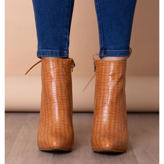 Botas Mujer Bubali - Camel Serpiente