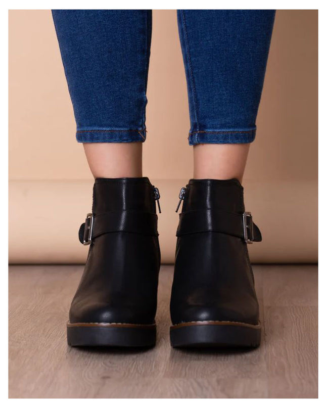 Botin Busselton - Negro Cuero