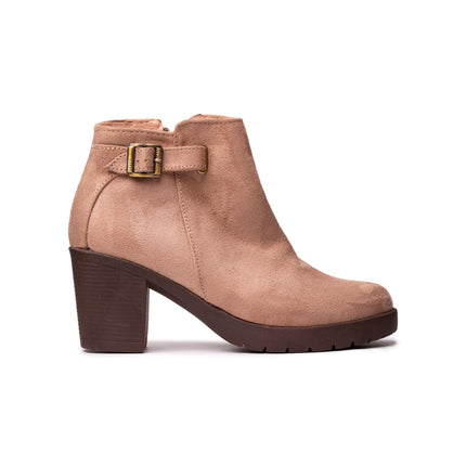 Botines Mujer Haskovo - Topo Gamuza