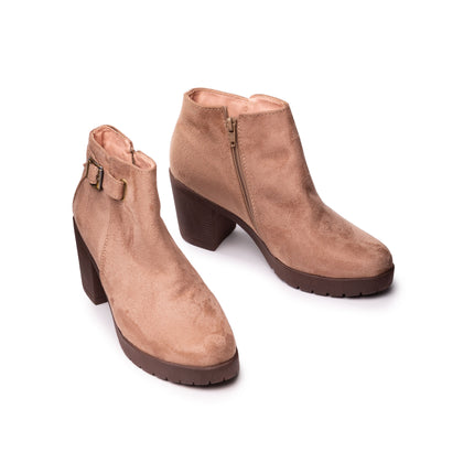 Botines Mujer Haskovo - Topo Gamuza
