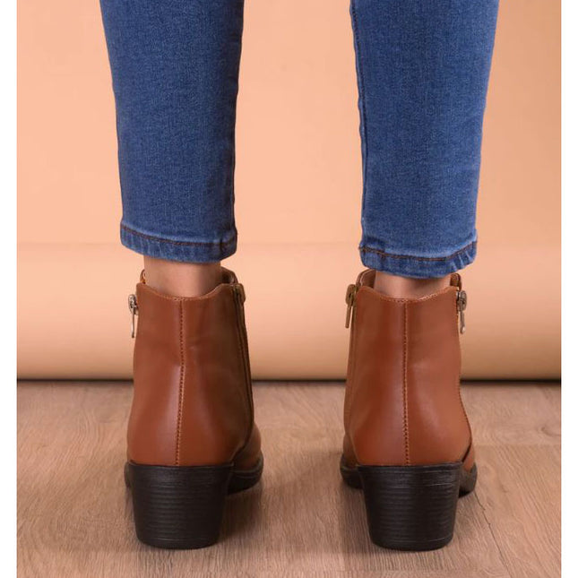 Botines Mujer Kobe - Camel