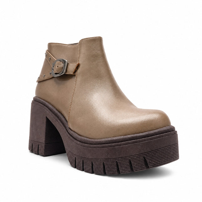 Botines Mujer Makazi - Marron Claro