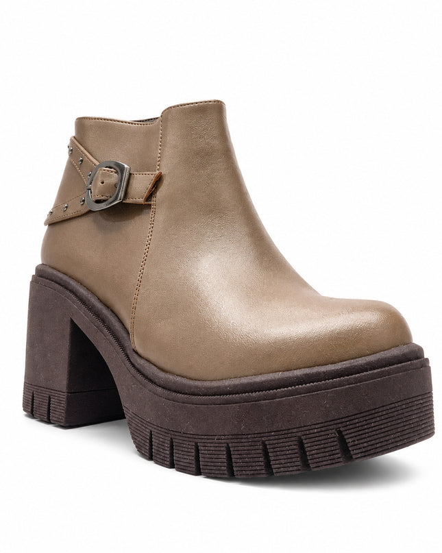 Botines Mujer Makazi - Marron Claro