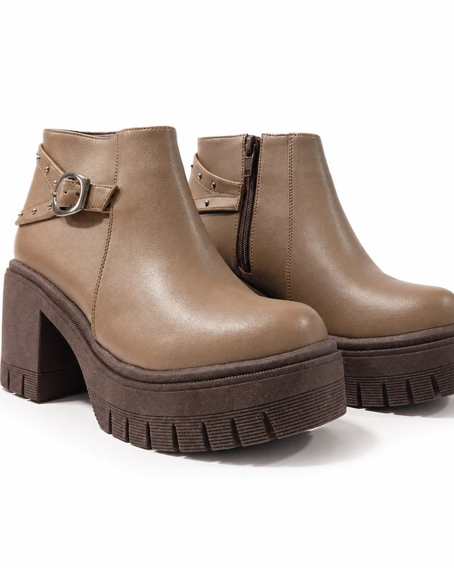 Botines Mujer Makazi - Marron Claro