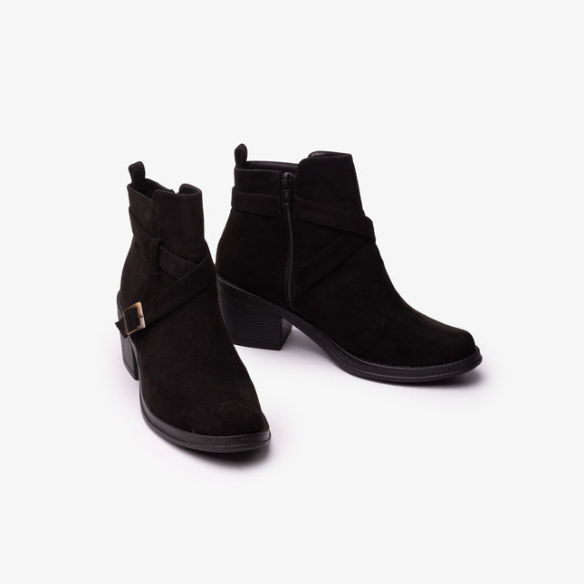 Botines Mujer Manzala - Negro Total