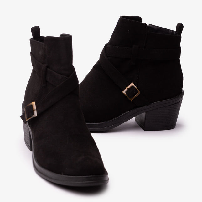Botines Mujer Manzala - Negro Total