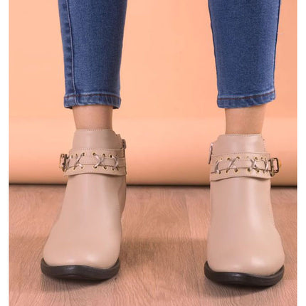 Botines Mujer Nagoya - Nude