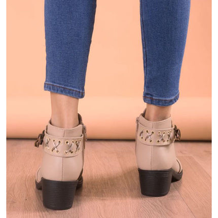 Botines Mujer Nagoya - Nude
