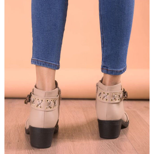 Botines Mujer Nagoya - Nude